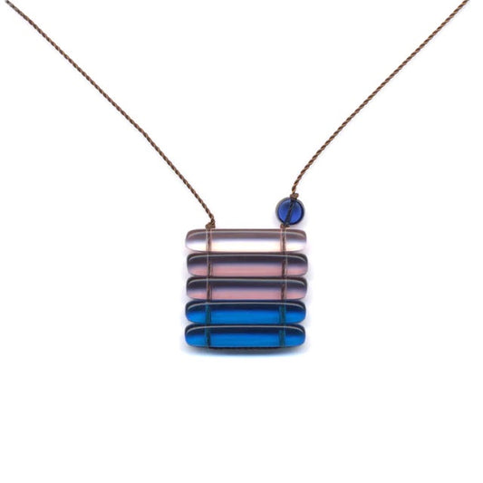Pink and Blue Empty Necklace by I. Ronni Kappos