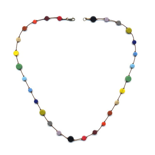 Multi Circles Rainbow Necklace by I. Ronni Kappos