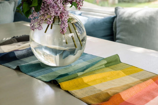 Kalam Rainbow Cotton Table Runner