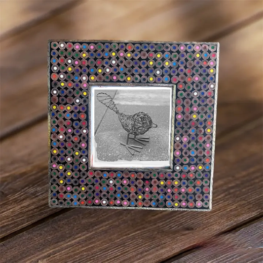 Recycled Colored Pencils Frame