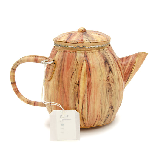 Akori Teapot Purse - Woodgrain