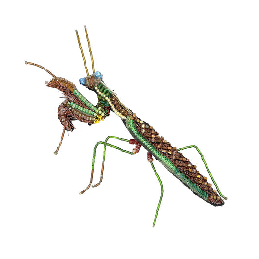 Green Mantis Brooch Pin