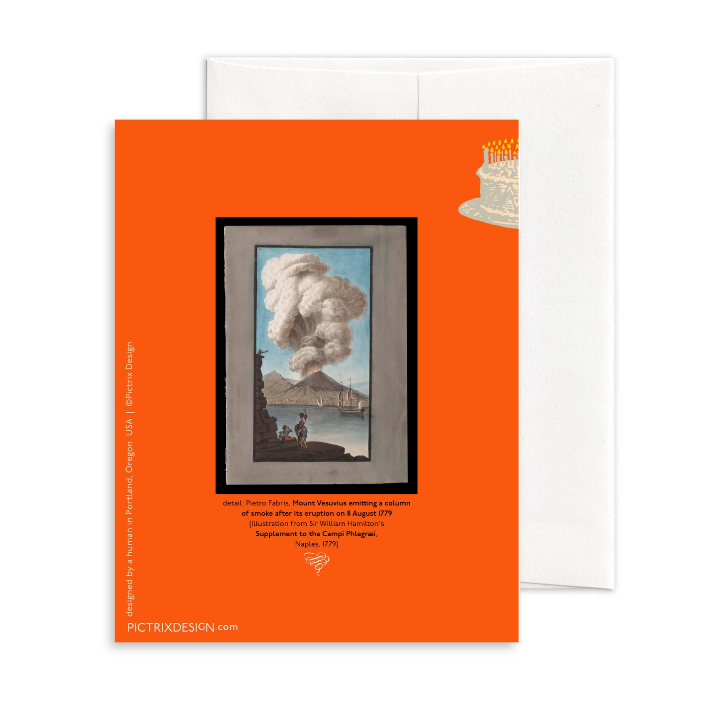 Volcano Birthday Card