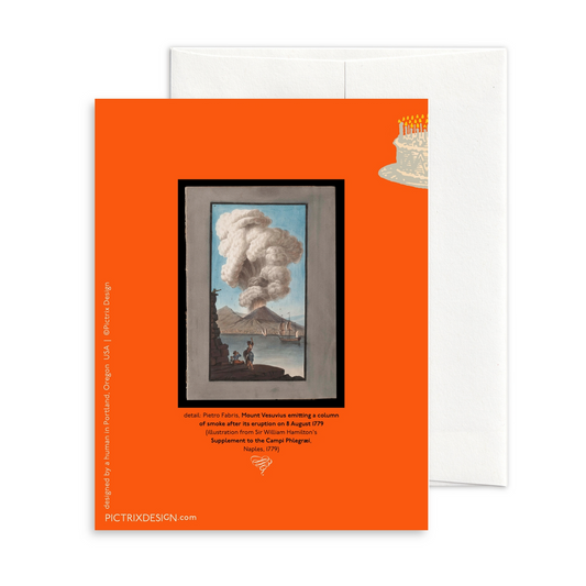 Volcano Birthday Card