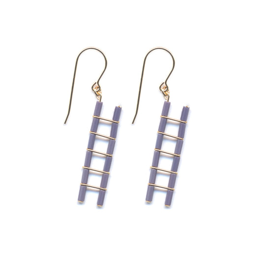 Mauve Ladder Earrings by I. Ronni Kappos