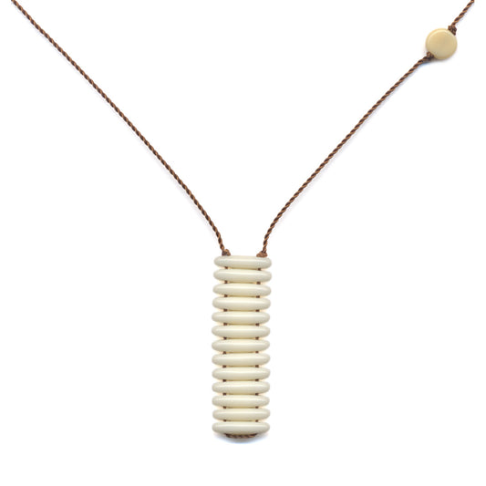 Agnes Martin White Stack Necklace by I. Ronni Kappos
