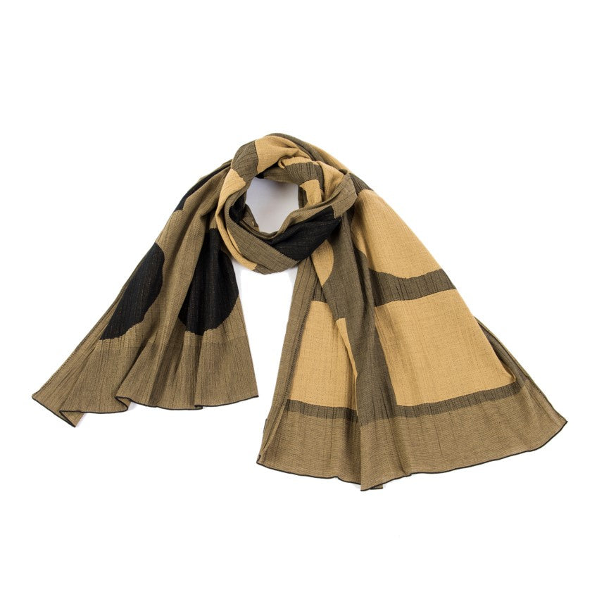 Ellipse and Rectangle Wide Scarf by NUNO
