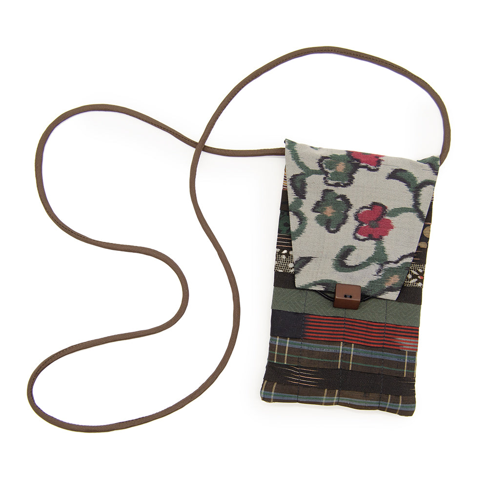 Mini Purse by Georganne Alex - Red and Green Flowers