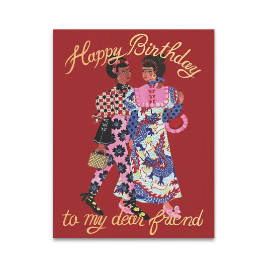 Fashion Friends Birthday Card