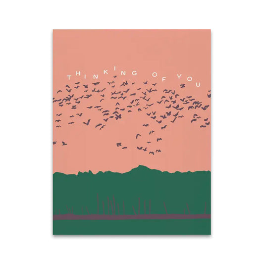 Thinking of You Birds in Flight Card