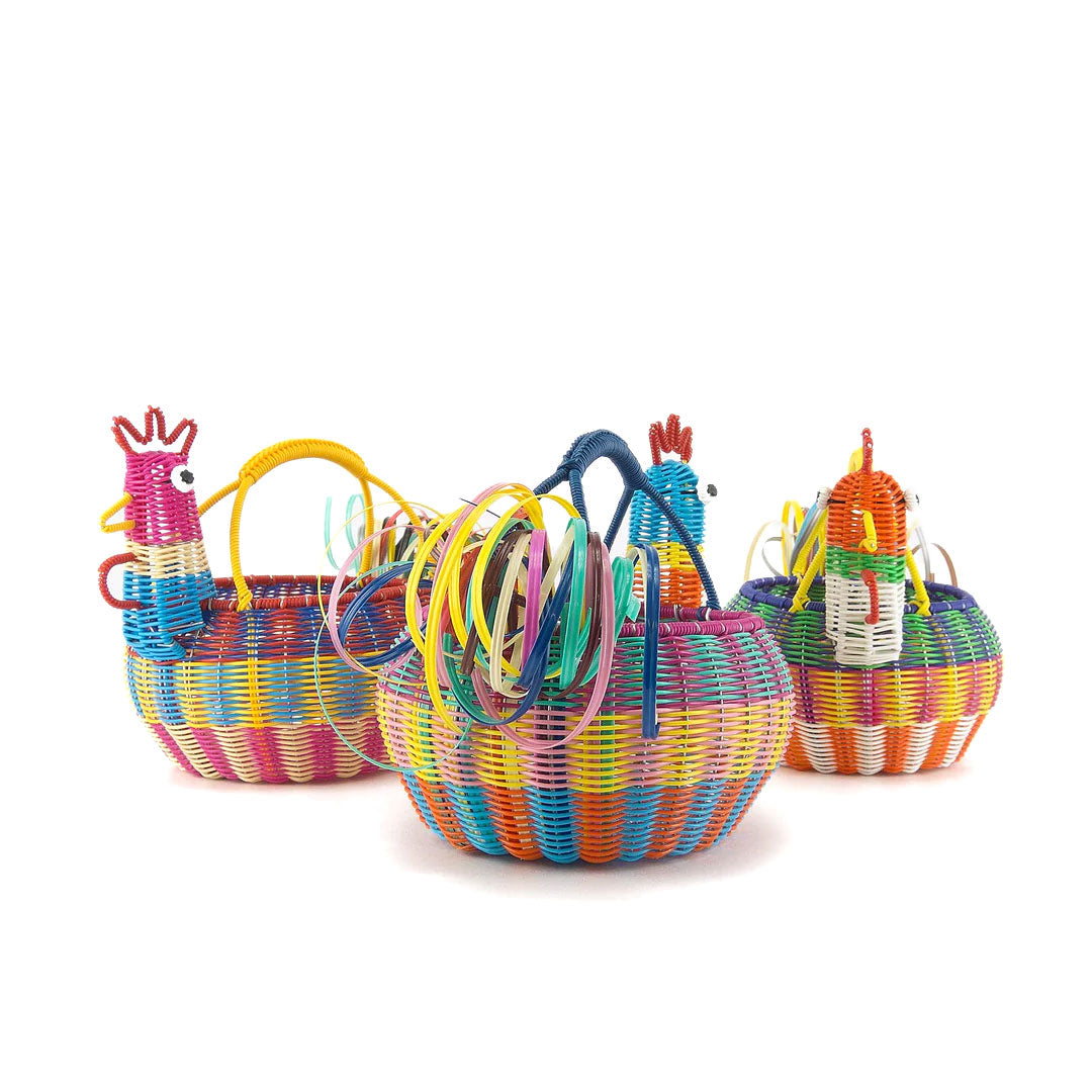 Woven Chicken Basket (Assorted Colors)