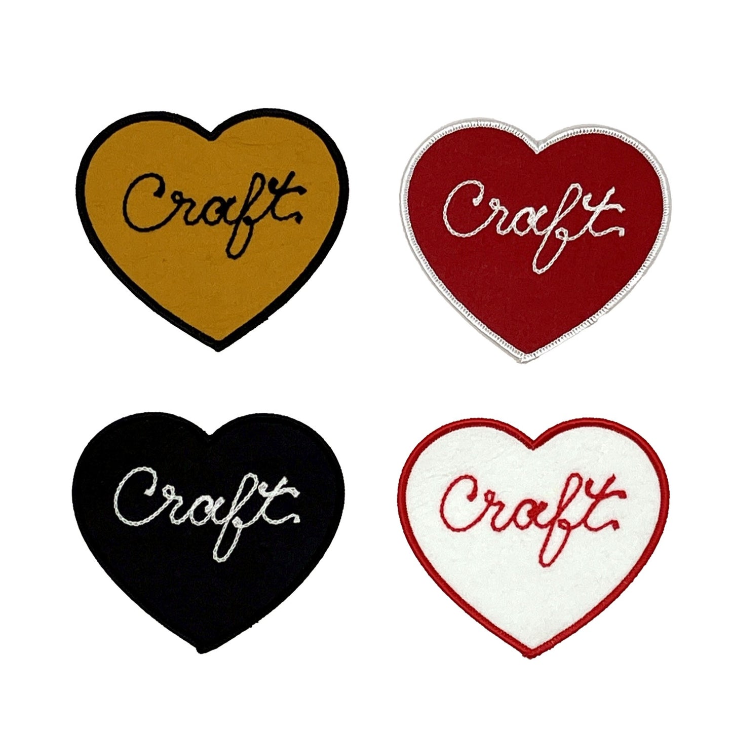 Craft Embroidered Heart Patch