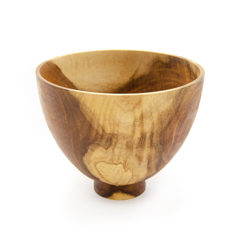 Black Acacia Wood Bowl by Ena Dubnoff