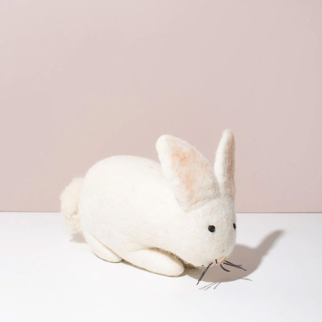 Felted Bunny Stuffed Toy