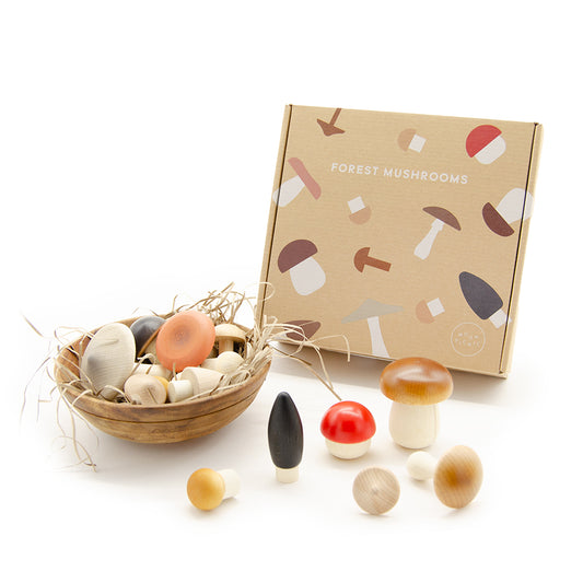 Wooden Forest Mushrooms