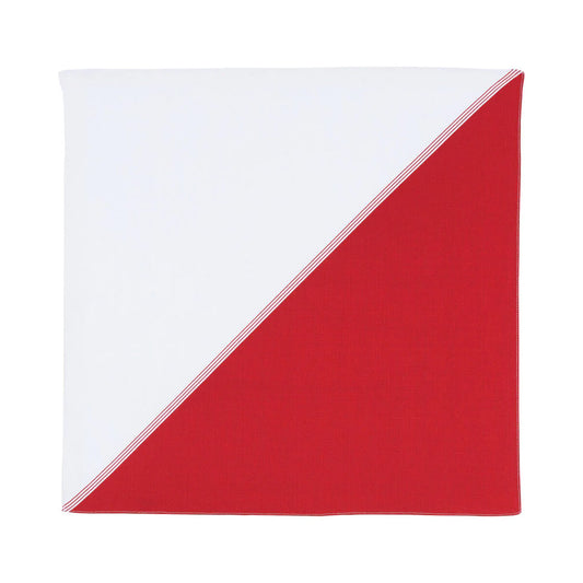 Furoshiki - Diagonal Red and White
