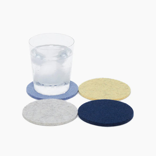 Round Felt Coaster Set - Eclipse