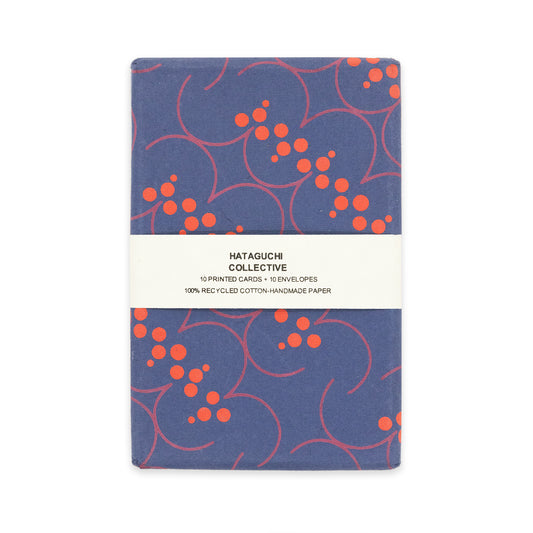 Recycled Cotton Notecard Set - Saanp Blue