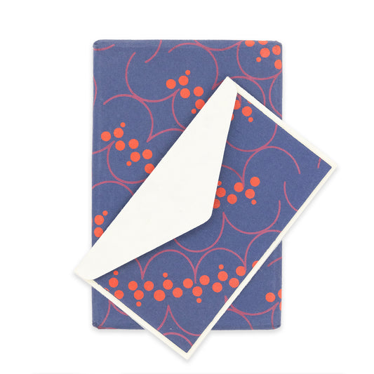 Recycled Cotton Notecard Set - Saanp Blue