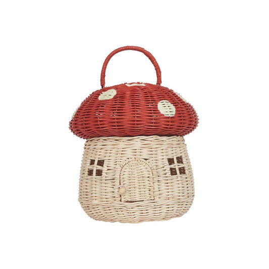 Rattan Mushroom Basket - Amanita