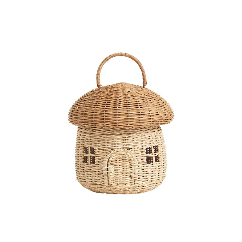 Rattan Mushroom Basket - Cremini