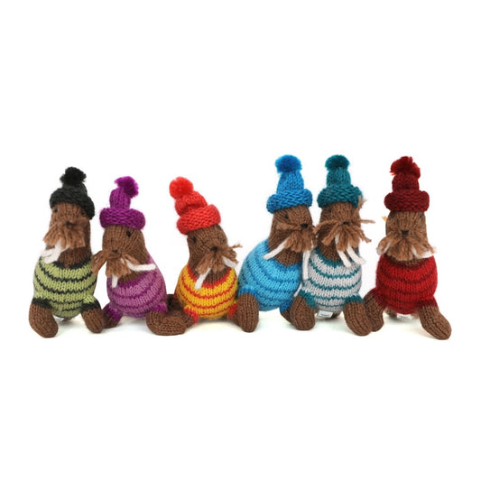 Walrus in Sweater Ornament (Assorted Colors)