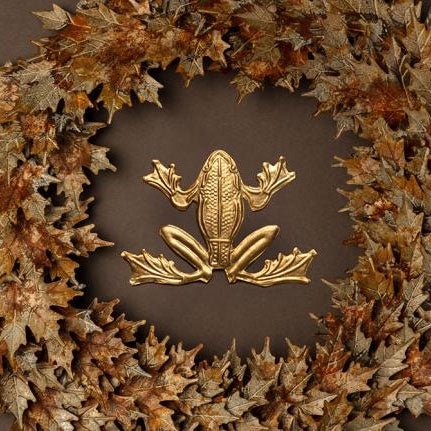 Pressed Metal Ornament - Frog