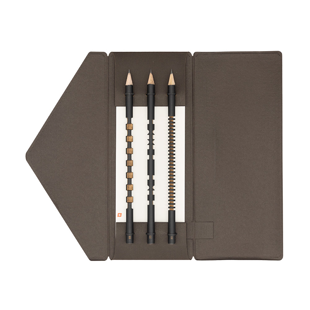 Laser Sculpted Pencils - Set of 3