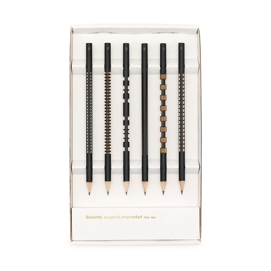 Laser Sculpted Pencils - Set of 6