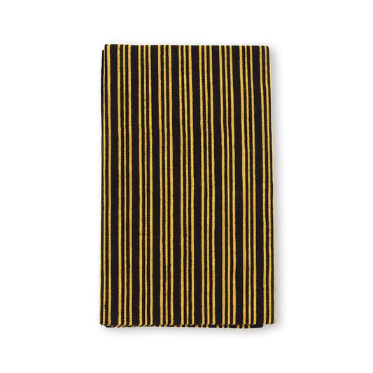 Tenugui Utility Cloth - Yellow and Black Stripe