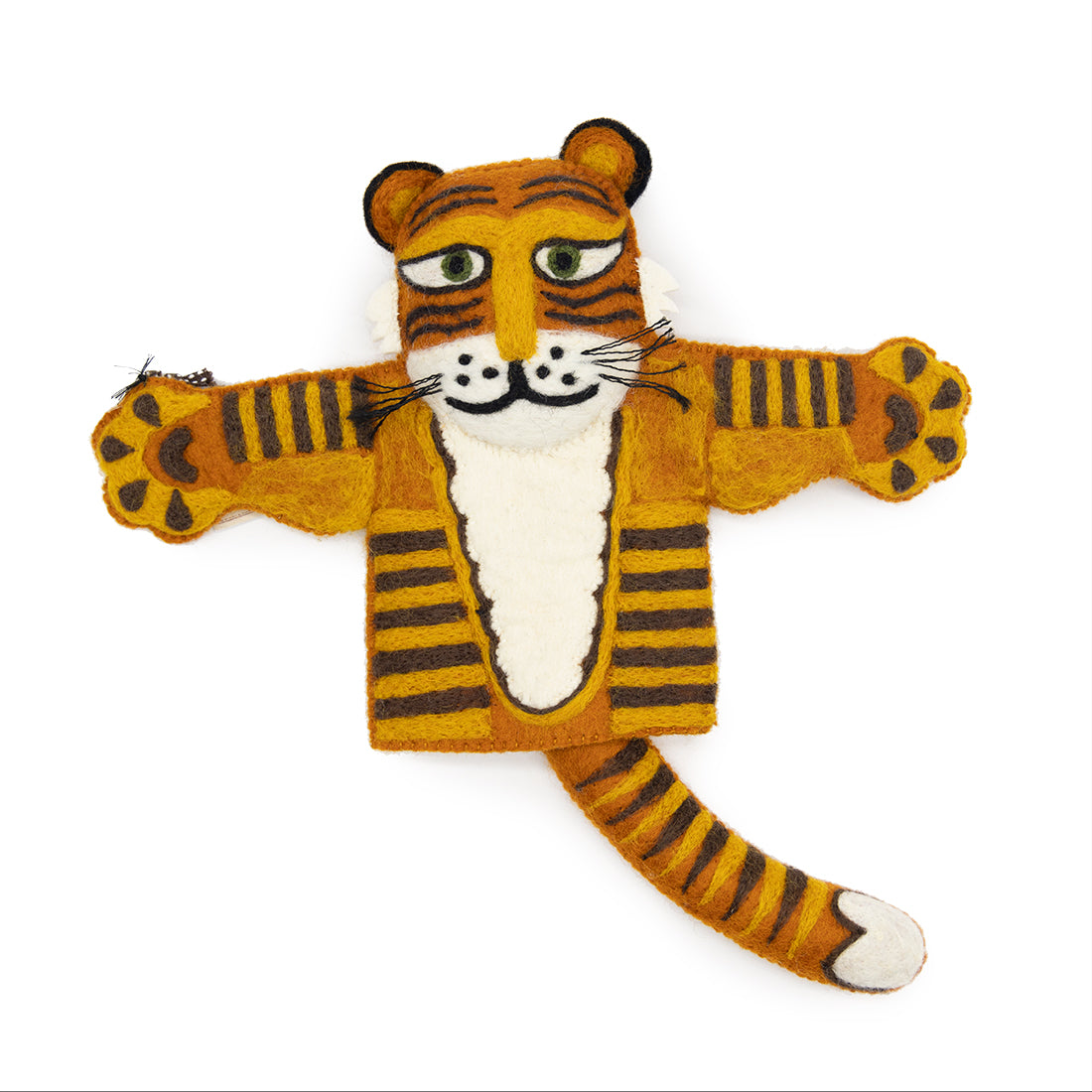 Felted Hand Puppet - Tiger