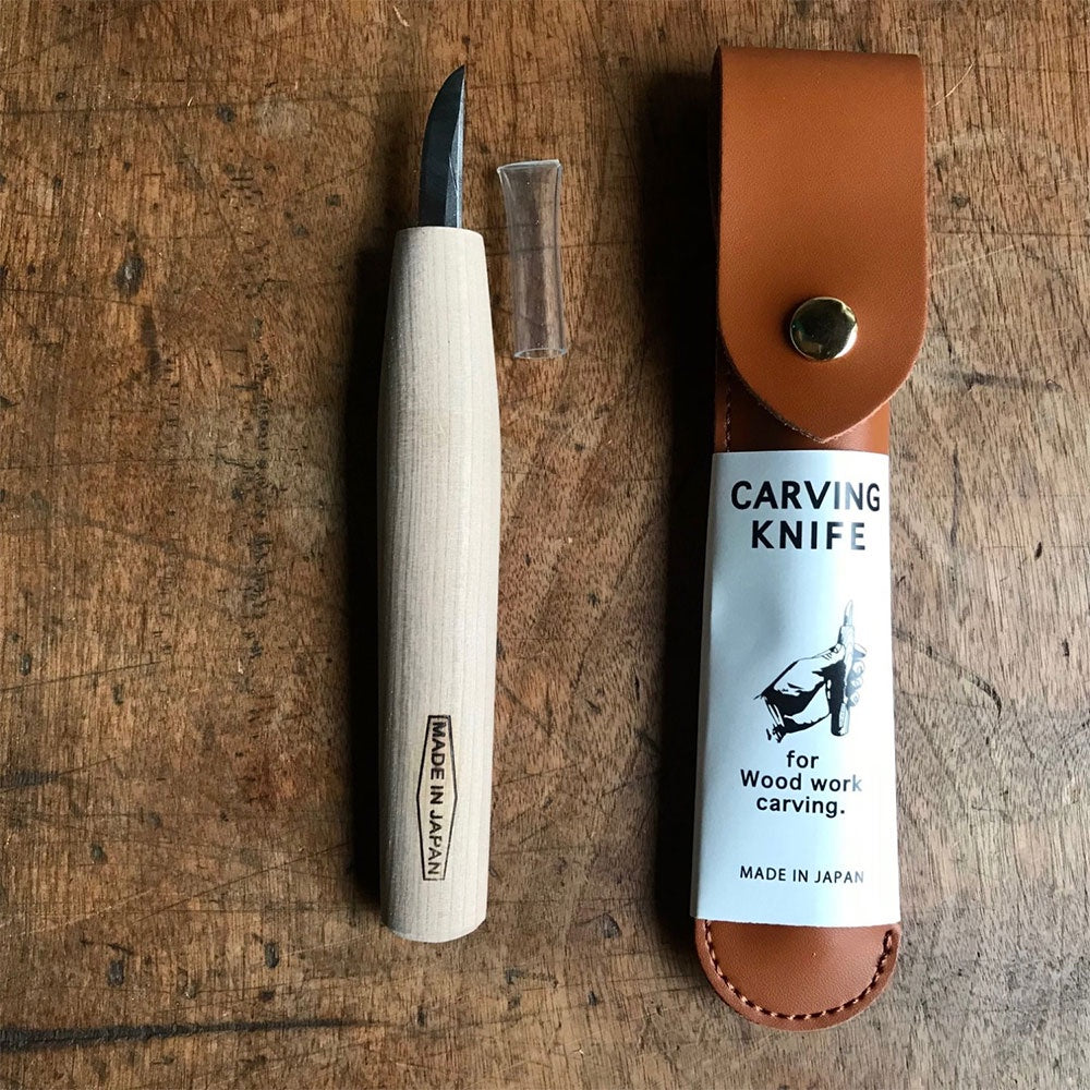Carving Knife with Leather Case