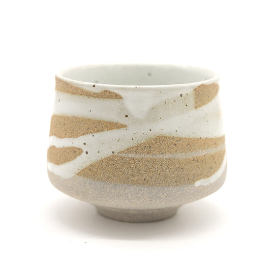 Matcha Bowl by WM Craftworks - Sand and White