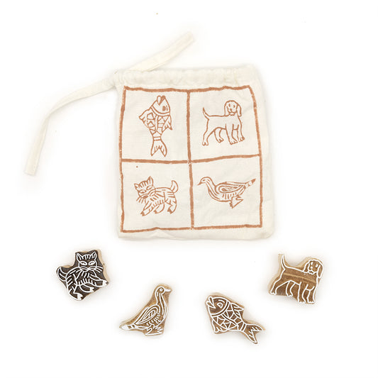 Wood Block Stamp Set - Pets